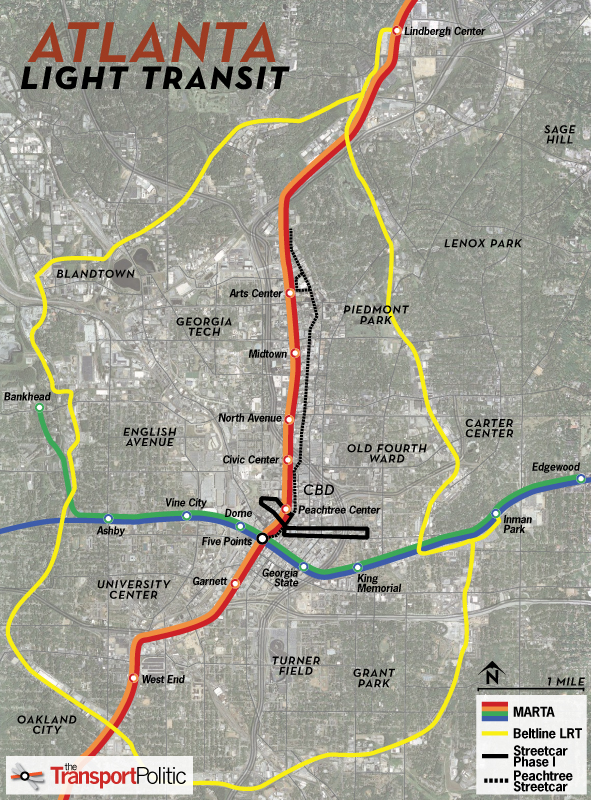 Atlanta Streetcar Map - The Transport Politic