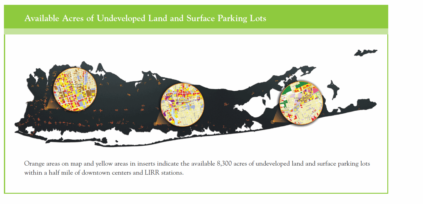 Available Acres of Undeveloped Land and Surface Parking Lots