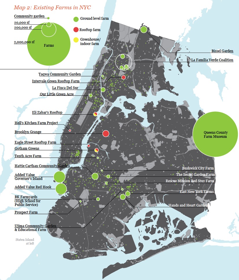 The Potential for Urban Agriculture in New York City: Growing Capacity, Food Security, & Green Infrastructure