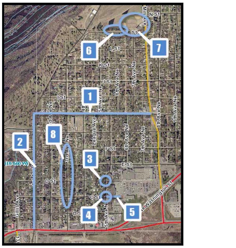 Northeast Brainerd, MN: Project Location Map