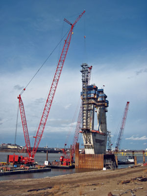 New Mississippi River Bridge Construction