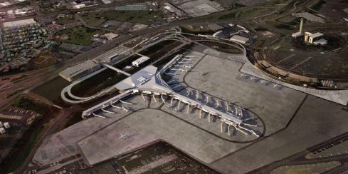 Rendering of proposed future Terminal A at Newark Liberty International Airport.