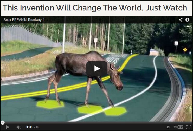 Solar Roadways: Viral Video