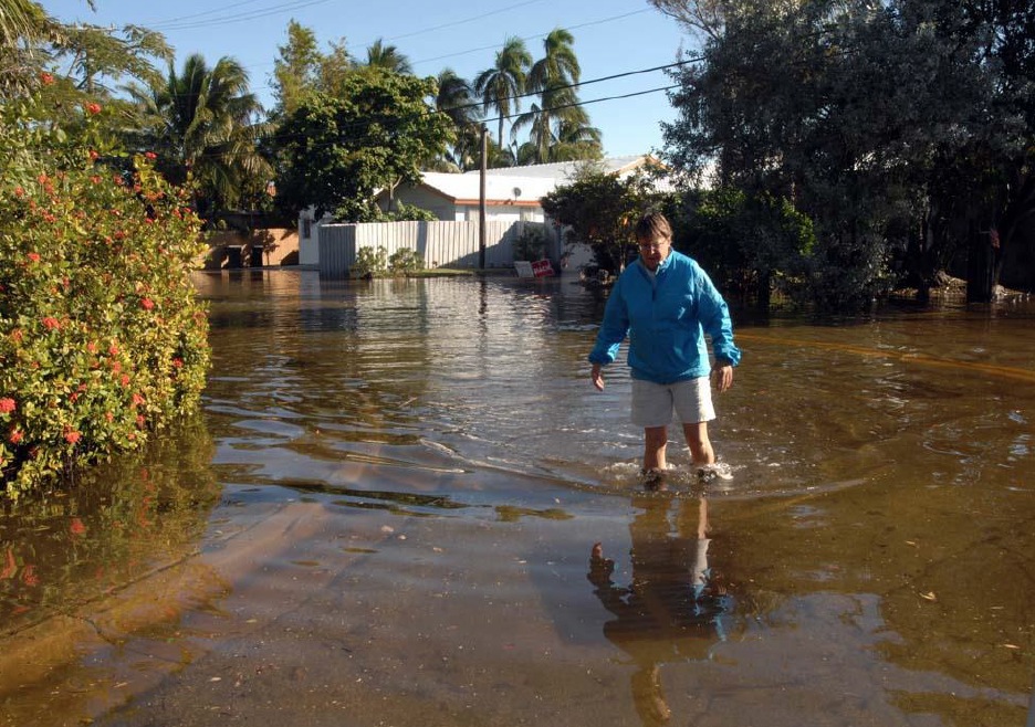 High tide flooding in Broward County, Florida. Photo Credit: Paul Krashefski.