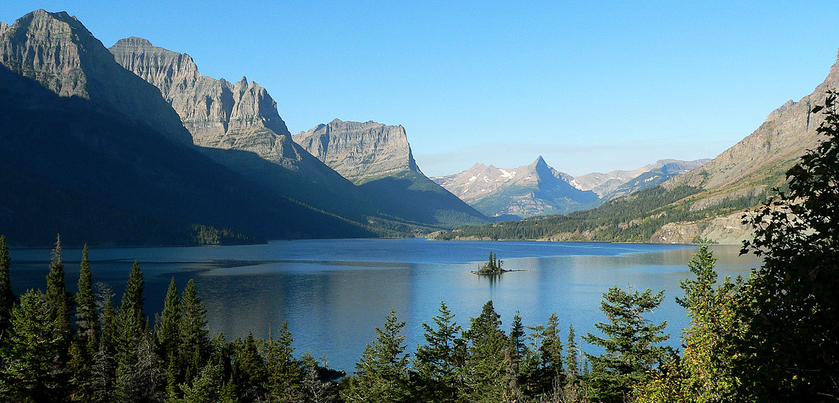 Glacier National Park - Saint Mary Lake and Wild Goose Island - by Ken Thomas