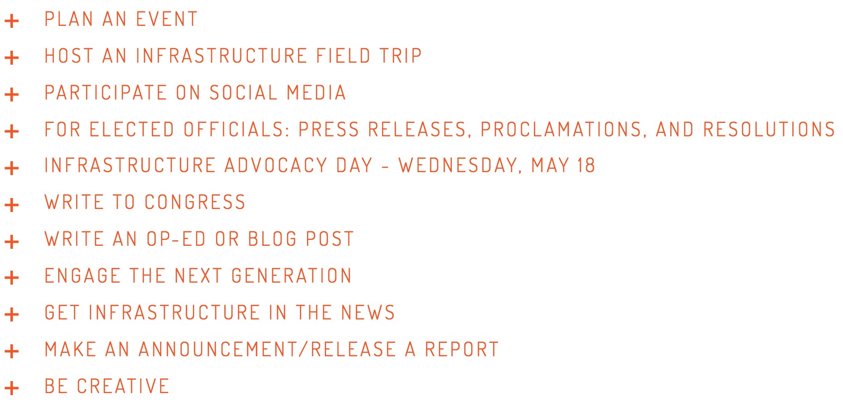 Participate in Infrastructure Week 2016
