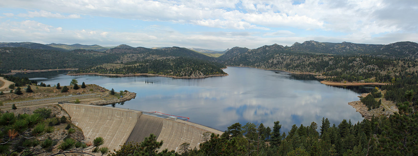 Gross Reservoir in Boulder County, Colorado. The reservoir is owned by Denver Water. Photo by Jeffrey Beall
