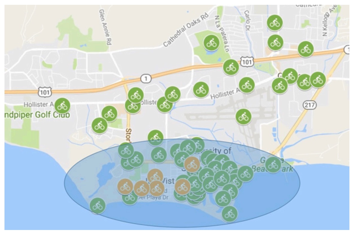 Hub A: UCSB, Isla Vista (Santa Barbara County), and Goleta