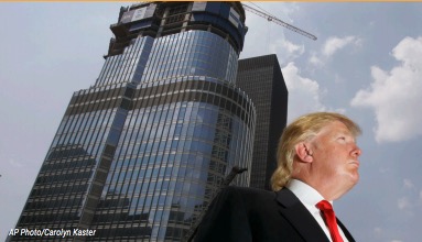 Donald Trump and Skyscraper